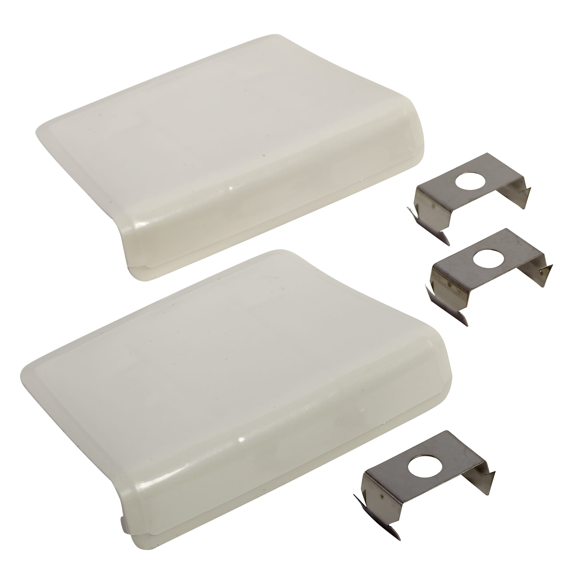 Toilet Bolt Cap and Cover Plate Kit WHITE